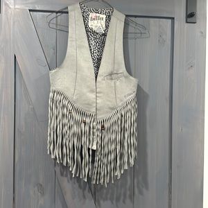 Billabong grey suede vest